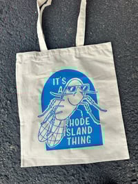 Image 2 of Rhode Island & Massachusetts Totes – Big Blue Bug & Orange Dinosaur Designs