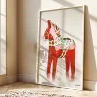 Image 3 of Dalahäst Print