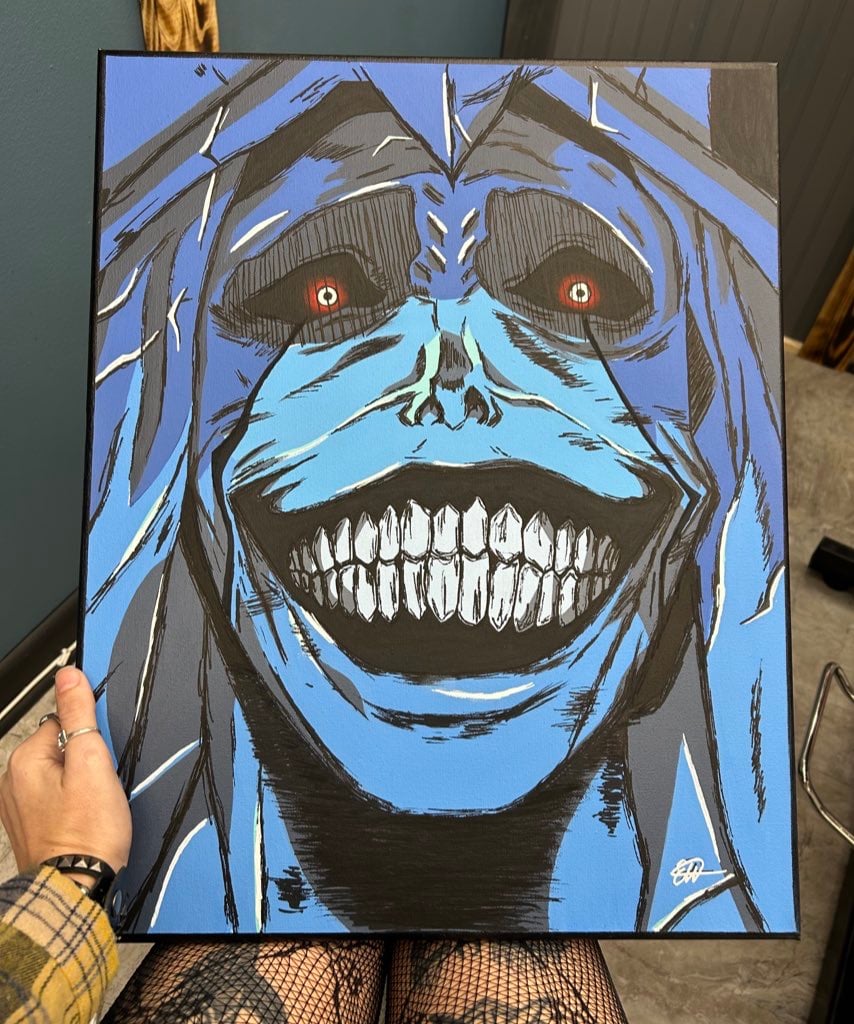 Image of Statue of God Original Painting 