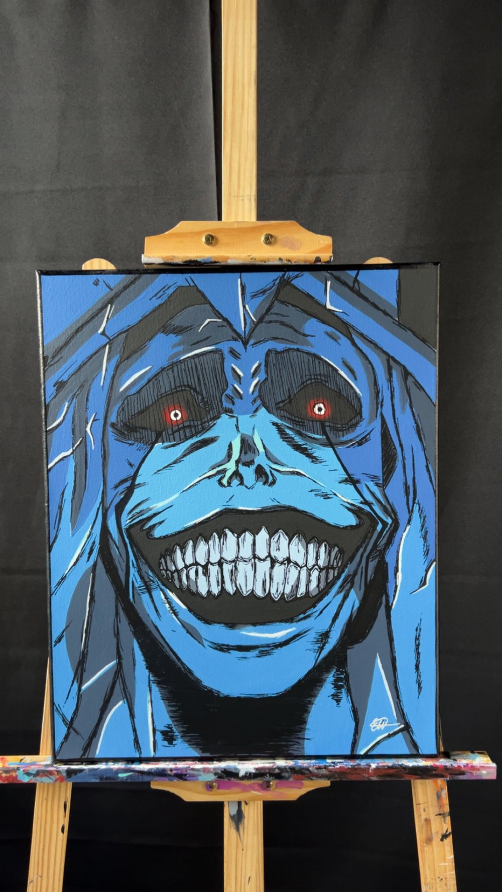 Image of Statue of God Original Painting 