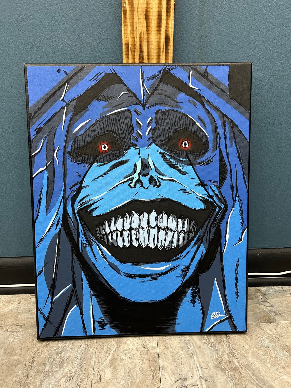 Image of Statue of God Original Painting 