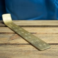 Image 5 of Gold Coloured Incense Holder (Painted Aluminium) by Namaste