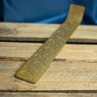 Image 7 of Gold Coloured Incense Holder (Painted Aluminium) by Namaste