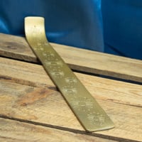 Image 6 of Gold Coloured Incense Holder (Painted Aluminium) by Namaste
