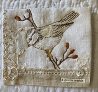 Image 1 of Embroidered Bird Kit Number Two 'Rosehips'
