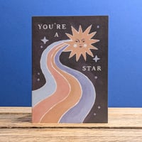 Image 2 of "You're a Star" Mini Card by Sister Paper Co.