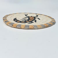 Image 5 of Plaque murale vintage en mosaïque style romain antique - Scorpion 