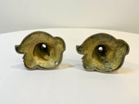 Image 7 of Paire de bougeoirs de toilette ancien en bronze doré - XIXe - style Louis XV