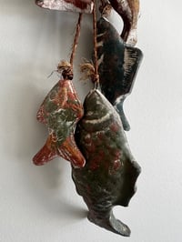 Image 4 of Rustic Cabin Clay Fish Hanging