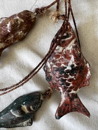 Image 5 of Rustic Cabin Clay Fish Hanging