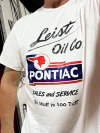 Image 1 of Leist Oil Co Pontiac T-Shirt (One-sided) White