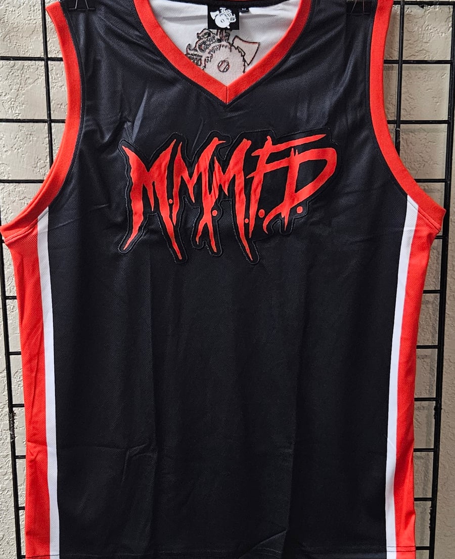 Image of M.M.M.F.D  : 2025 RED LOGO BASKETBALL JERSEY 