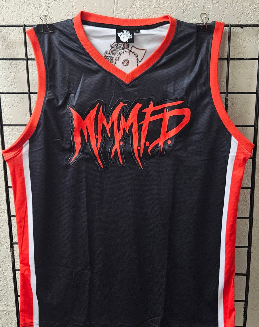 Image of M.M.M.F.D  : 2025 RED LOGO BASKETBALL JERSEY 