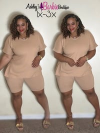 Beige Short Set (1x-3x)