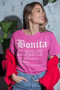 Image 3 of Bonita Definition Tee - Black T-Shirt with Unique "Bonita" Graphic and Meaningful Text Design