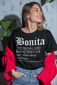 Image 4 of Bonita Definition Tee - Black T-Shirt with Unique "Bonita" Graphic and Meaningful Text Design