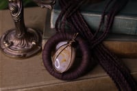 Image 2 of Brown hemp silk agate belt