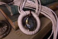Image 4 of Natural hemp labradorite belt