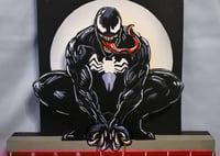 Image 4 of Venom Hand Crafted 3D Wooden Diorama Wall Décor