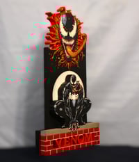 Image 7 of Venom Hand Crafted 3D Wooden Diorama Wall Décor