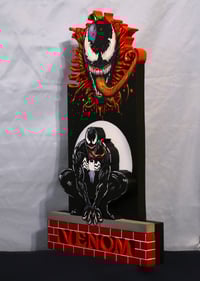 Image 8 of Venom Hand Crafted 3D Wooden Diorama Wall Décor