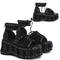 NEW lace up platform sandals