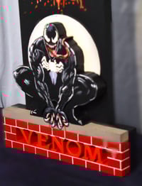 Image 20 of Venom Hand Crafted 3D Wooden Diorama Wall Décor