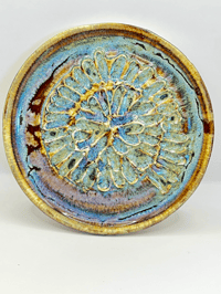 Image 2 of Garlic Grater | Golden Paua Ammonite
