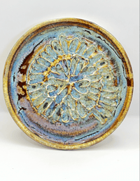 Image 1 of Garlic Grater | Golden Paua Ammonite