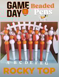 Rocky Top Game Day Beaded pens 
