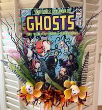Vintage Scary Plants Comic Book Halloween Decoration
