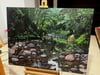 Karamatura Stream Huia - Acrylic on canvas - work in progress
