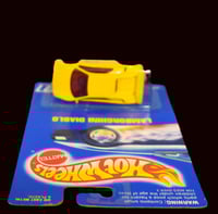 Image 8 of 1995 Hot Wheels Yellow Lamborghini Diablo - Collector # 227 – Diecast Car NIP"