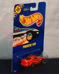 Image 4 of 1991 Hot Wheels Red Porsche 930 - Collector # 148 – Diecast Car NIP”
