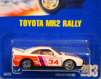 Image 2 of 1995 Hot Wheels Toyota MR2 Rally - Collector # 233 – Diecast Car NIP”