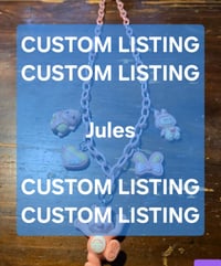 JULES CUSTOM PINK DECORA NECKLACE