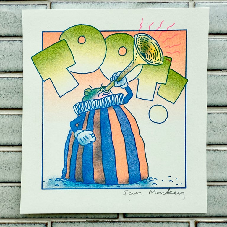 Anchorite by Ian Mackay - SIGNED RISO BOOKPLATE Image 2