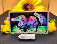 Image 1 of HOLO Borzoi Trio Sticker