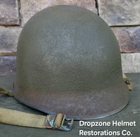 Image 6 of WWII 2nd Ranger Battalion, NCO. M-1 Fixed bale Type Helmet.