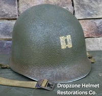 Image 6 of WWII 2nd Ranger Battalion, Captain. M-1 Fixed bale Type Helmet. 