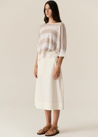 Image 3 of pol carson skirt ecru