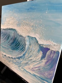 Image 2 of "Wild Stillness" Aclylic and Textured paste on Canvas 16' x 20'