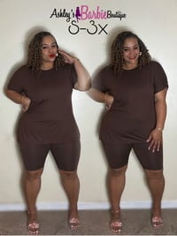 Brown Short Set (S-3x)