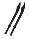 PAIR - Chinese Dao Broadsword Kung Fu Sword Polypropylene Training Martial Arts Sparring Practice Du