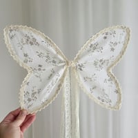 Image 3 of Ivory Linen floral wings (small and medium)