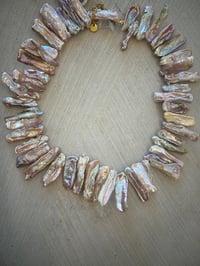 Sweet water pearls chocker necklace in pink pearls