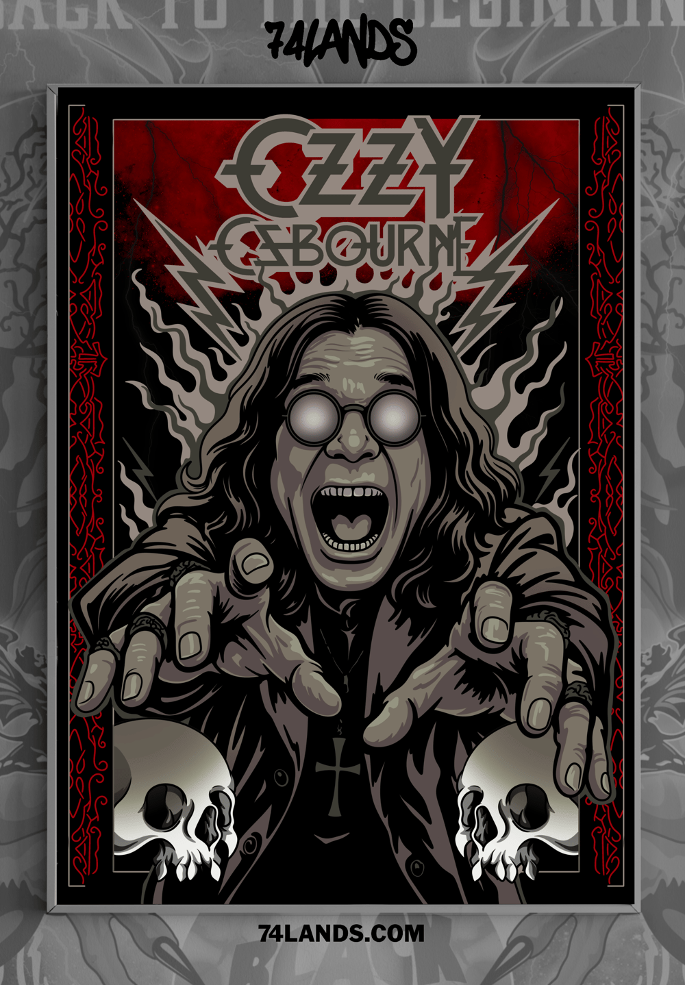 Ozzy! Fine Art Print - A2 LE5 Red