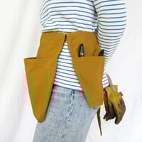 Image 21 of NEW! Gardeners Utility Belt Apron - Green Cotton Canvas . Gift for gardeners. No26:2