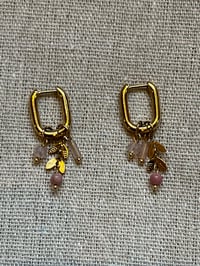 Image 2 of Golden Leaf Earrings -Stainless Steel