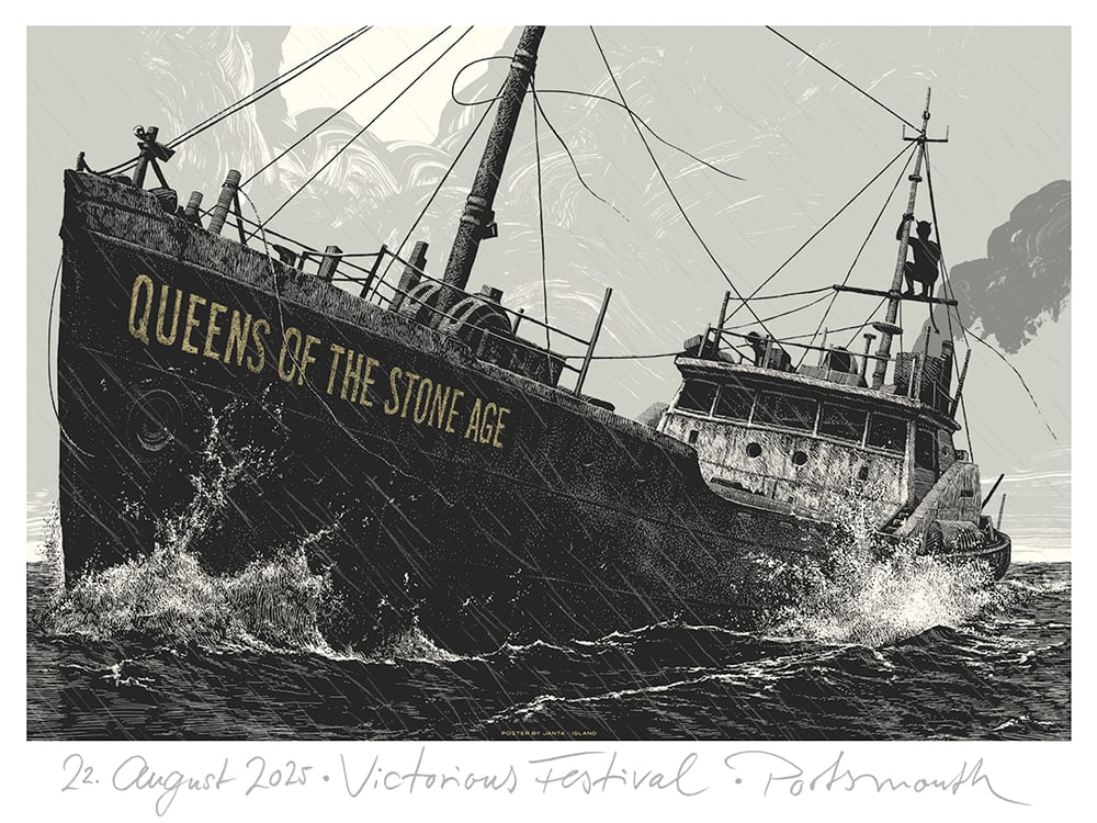 Image of »Queens Of The Stone Age - Portsmouth« Gig Poster
